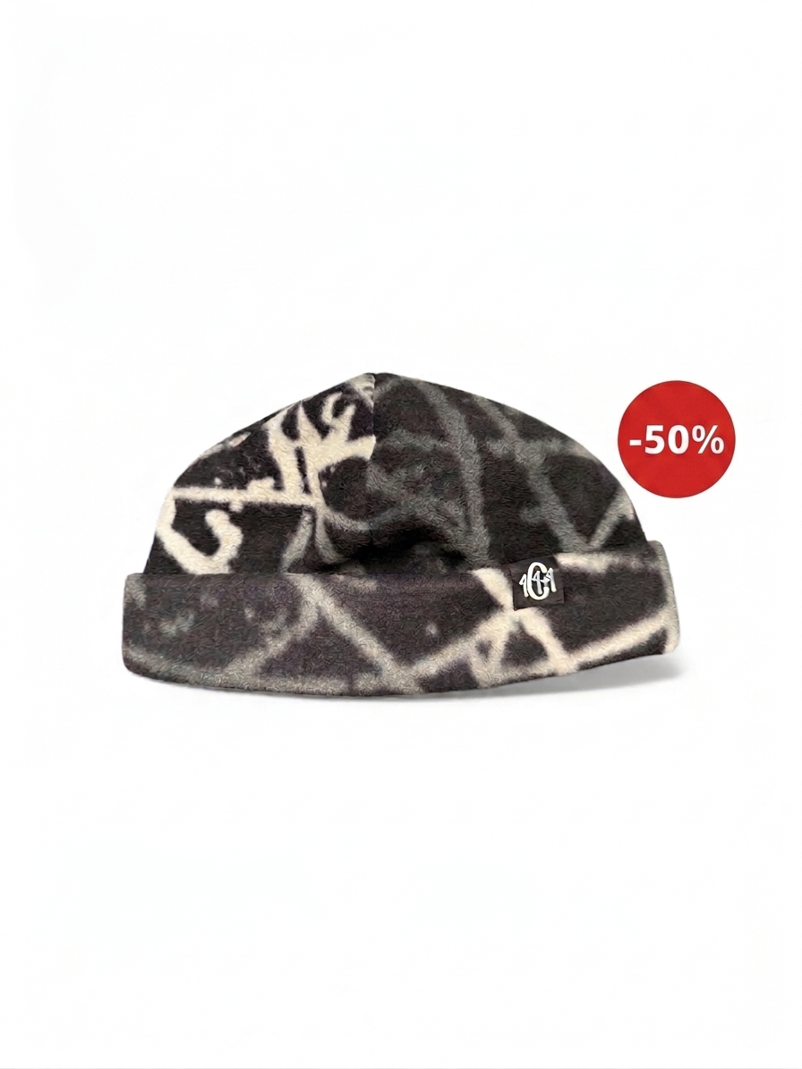 C4 Beanie - Black Swirl