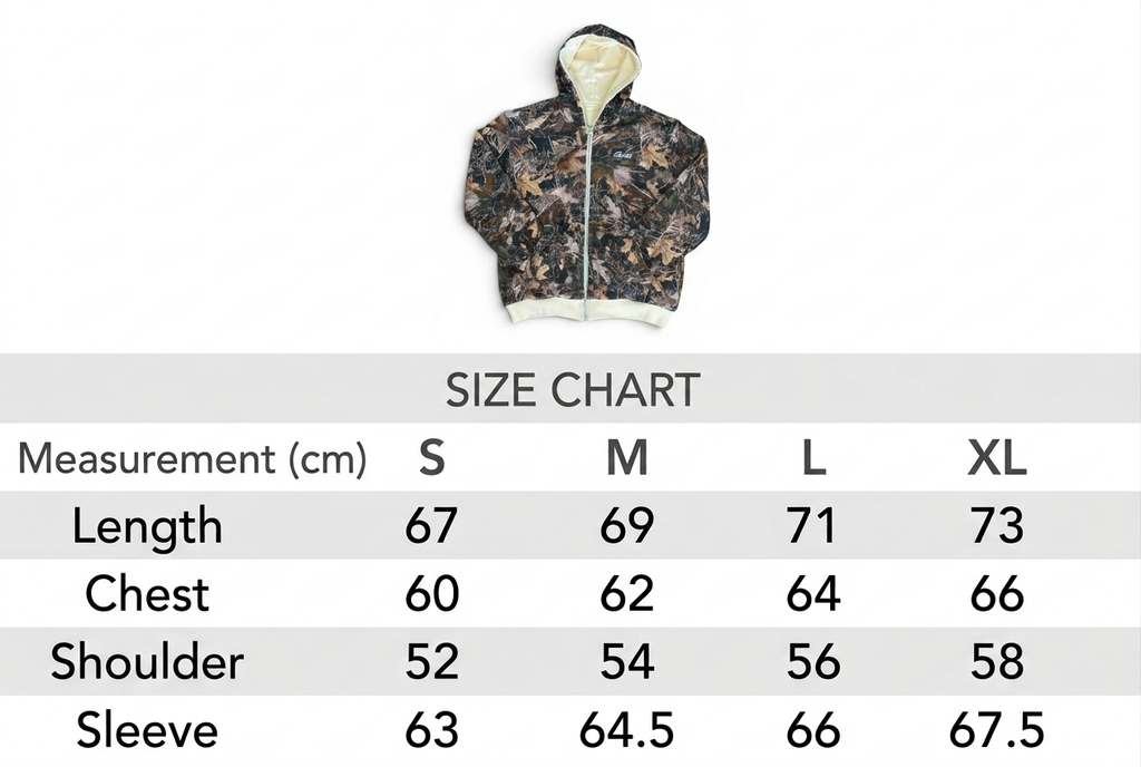 Reversible Zip Up Hoodie - Camo