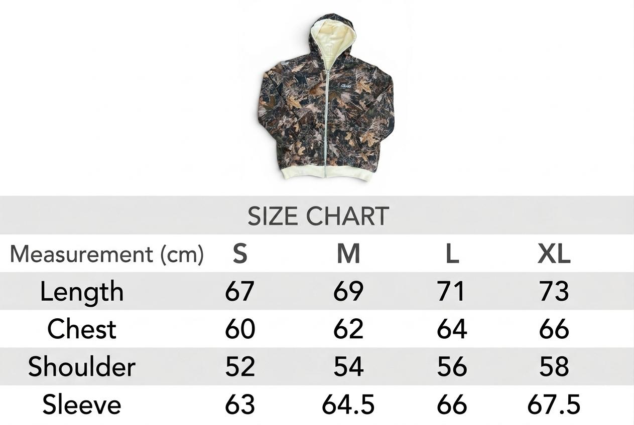 Reversible Zip Up Hoodie - Camo