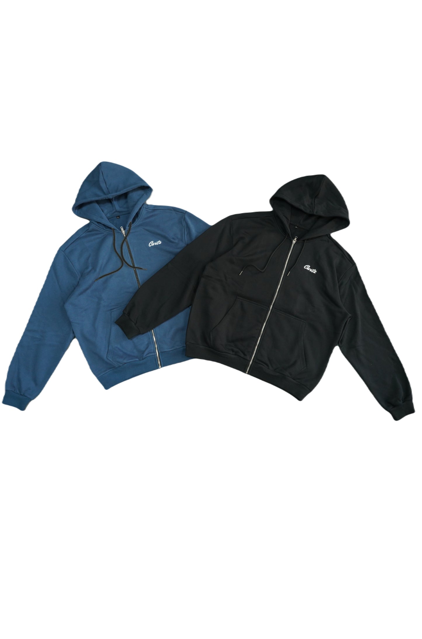 Zip Up Hoodie - Navy Blue